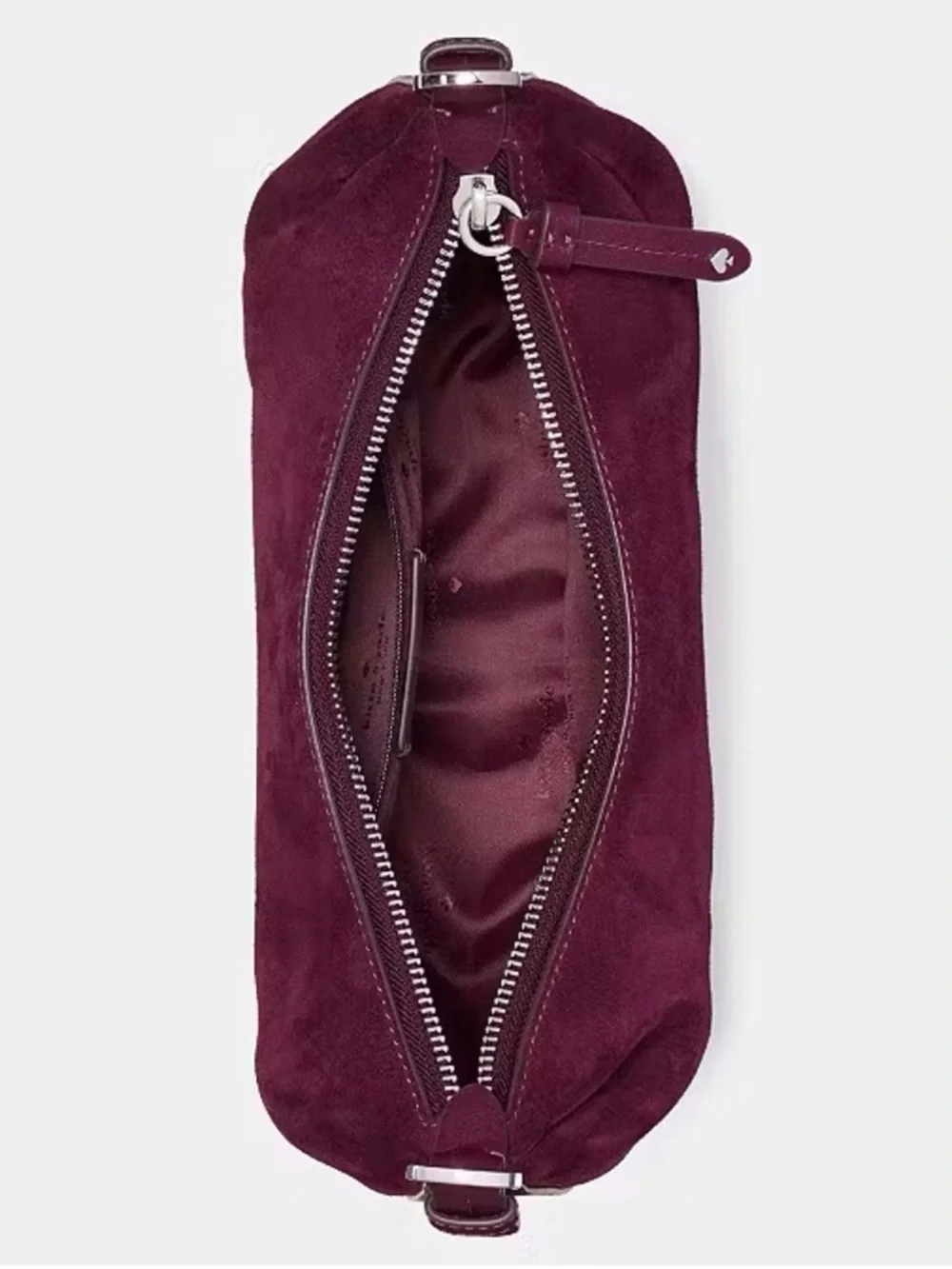Kate Spade Selene Suede Convertible Shoulder Bag Deep Cherry